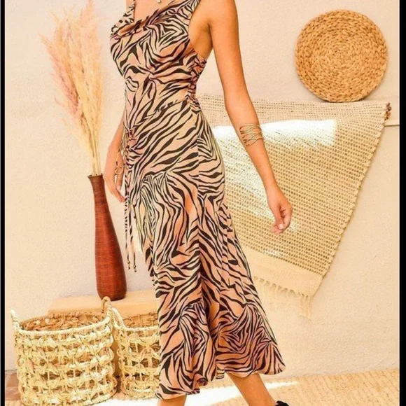 Zebra Print Dress - Picture 2 of 3